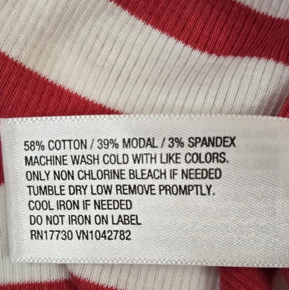 NWT A New Day Red and White Striped Tank Top Ribbed Large X-Large XX-Large - Picture 7 of 7